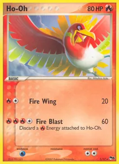 Ho-Oh — POP Series 5 #1, 2007. Illustrated by Mitsuhiro Arita.