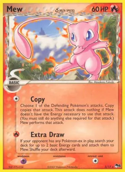 Mew δ — POP Series 5 #3, 2007. Illustrated by Masakazu Fukuda.