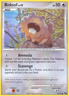 Bidoof — POP Series 6 #11, 2007. Illustrated by Mitsuhiro Arita.