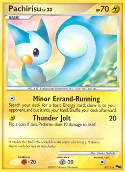 Pachirisu — POP Series 6 #4, 2007. Illustrated by Atsuko Nishida.