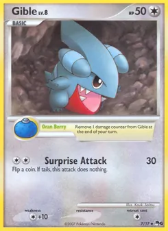 Gible — POP Series 6 #7, 2007. Illustrated by Kouki Saitou.