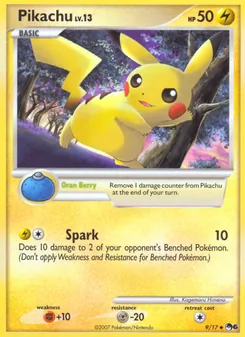 Pikachu — POP Series 6 #9, 2007. Illustrated by Kagemaru Himeno.