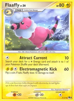 Flaaffy — POP Series 7 #7, 2008. Illustrated by Kagemaru Himeno.