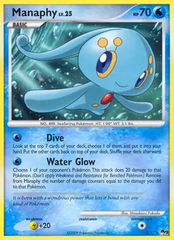 Manaphy — POP Series 9 #2, 2009. Illustrated by Masakazu Fukuda.