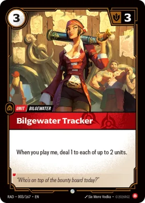 Bilgewater Tracker, Riftbound card RAD-003/167 from Radiance