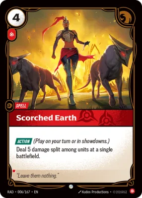 Scorched Earth, Riftbound card RAD-006/167 from Radiance