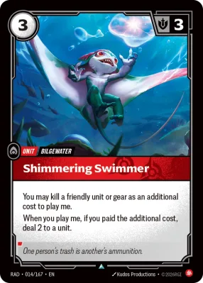 Shimmering Swimmer, Riftbound card RAD-014/167 from Radiance
