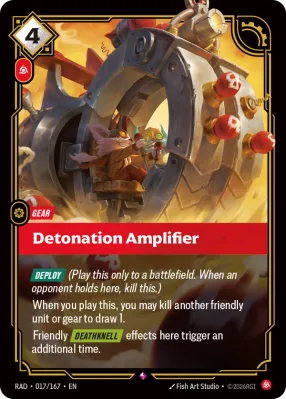 Detonation Amplifier, Riftbound card RAD-017/167 from Radiance