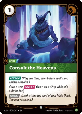 Consult the Heavens, Riftbound card RAD-025/167 from Radiance