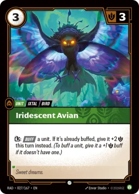 Iridescent Avian, Riftbound card RAD-027/167 from Radiance