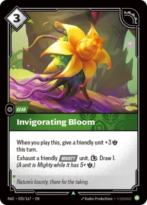 Invigorating Bloom, Riftbound card RAD-035/167 from Radiance