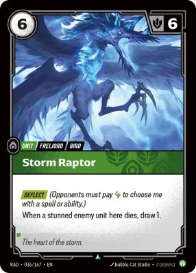 Storm Raptor, Riftbound card RAD-036/167 from Radiance