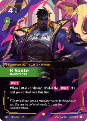 K'Sante, Riftbound card RAD-045a/167 from Radiance