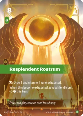 Resplendent Rostrum, Riftbound card RAD-046/167 from Radiance