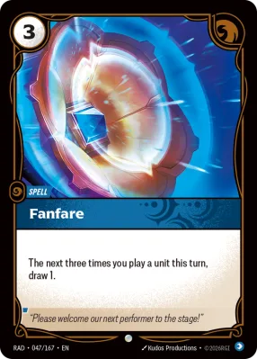 Fanfare, Riftbound card RAD-047/167 from Radiance