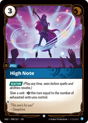 High Note, Riftbound card RAD-048/167 from Radiance