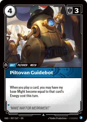 Piltovan Guidebot, Riftbound card RAD-057/167 from Radiance