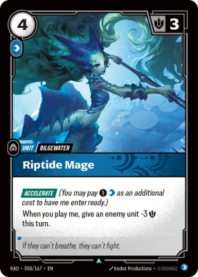 Riptide Mage, Riftbound card RAD-058/167 from Radiance