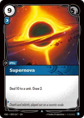 Supernova, Riftbound card RAD-059/167 from Radiance