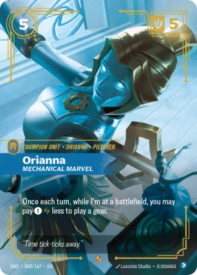 Orianna, Riftbound card RAD-068/167 from Radiance