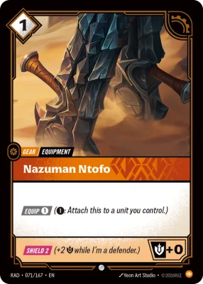 Nazuman Ntofo, Riftbound card RAD-071/167 from Radiance