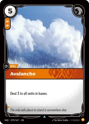 Avalanche, Riftbound card RAD-079/167 from Radiance