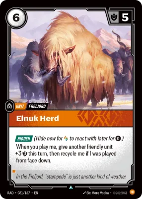Elnuk Herd, Riftbound card RAD-081/167 from Radiance
