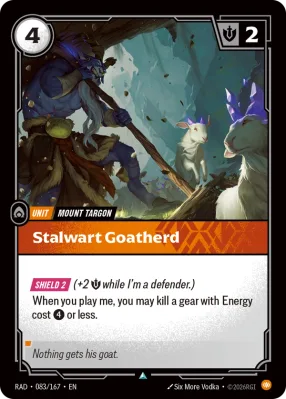 Stalwart Goatherd, Riftbound card RAD-083/167 from Radiance