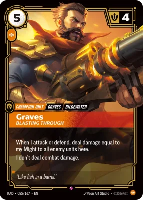 Graves, Riftbound card RAD-085/167 from Radiance