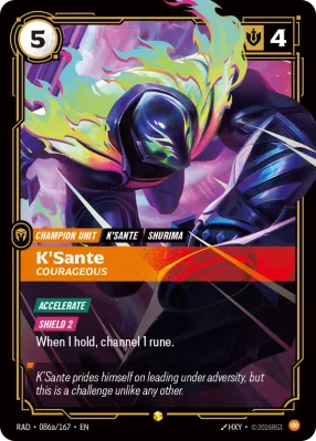 K'Sante, Riftbound card RAD-086a/167 from Radiance