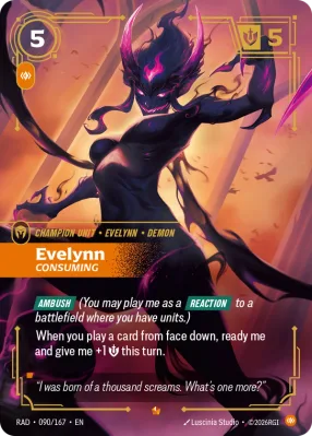 Evelynn, Riftbound card RAD-090/167 from Radiance