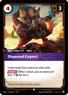 Disposal Expert, Riftbound card RAD-093/167 from Radiance