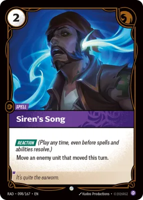 Siren's Song, Riftbound card RAD-098/167 from Radiance