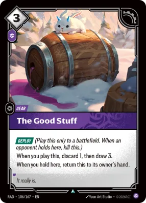 The Good Stuff, Riftbound card RAD-106/167 from Radiance