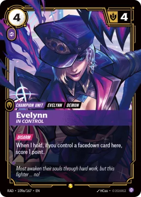 Evelynn, Riftbound card RAD-109a/167 from Radiance