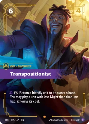 Transpositionist, Riftbound card RAD-115/167 from Radiance