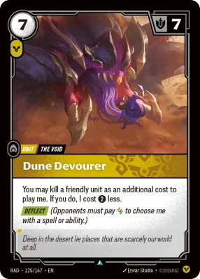 Dune Devourer, Riftbound card RAD-125/167 from Radiance