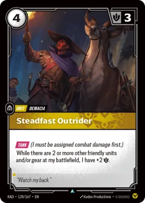 Steadfast Outrider, Riftbound card RAD-128/167 from Radiance