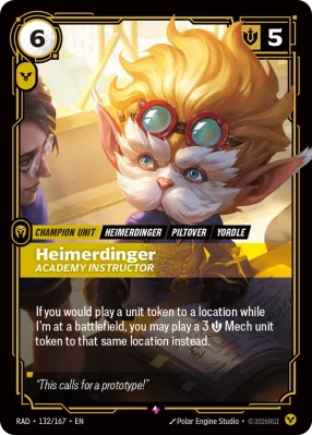 Heimerdinger, Riftbound card RAD-132/167 from Radiance
