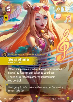 Seraphine, Riftbound card RAD-138a/167 from Radiance