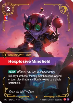 Hexplosive Minefield, Riftbound card RAD-142/167 from Radiance