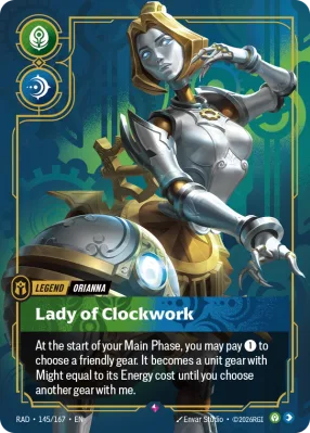 Lady of Clockwork, Riftbound card RAD-145/167 from Radiance