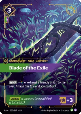 Blade of the Exile, Riftbound card RAD-150/167 from Radiance