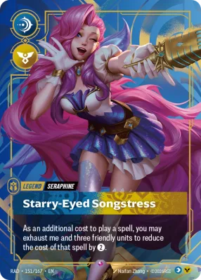 Starry-Eyed Songstress, Riftbound card RAD-151/167 from Radiance