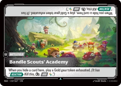 Bandle Scouts' Academy, Riftbound card RAD-157/167 from Radiance