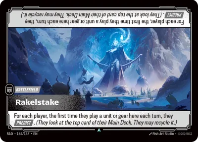 Rakelstake, Riftbound card RAD-165/167 from Radiance