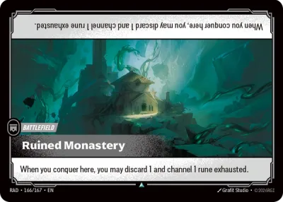 Ruined Monastery, Riftbound card RAD-166/167 from Radiance