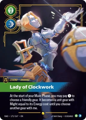 Lady of Clockwork, Riftbound card RAD-171/167 from Radiance