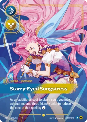 Starry-Eyed Songstress, Riftbound card RAD-174/167 from Radiance