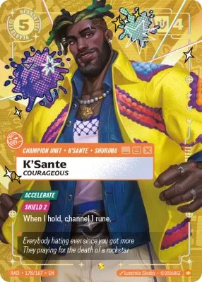 K'Sante, Riftbound card RAD-178/167 from Radiance